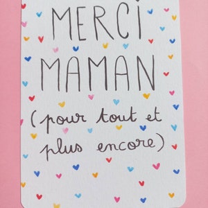 Carte Merci Maman - Carte Fête des Mères - Carte Anniversaire Maman afbeelding 3
