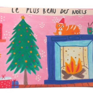 Le plus beau des Noëls, Carte de Noël, Carte Chat, Carte de Vœux, Fête, Joyeux Noël, Célébration,