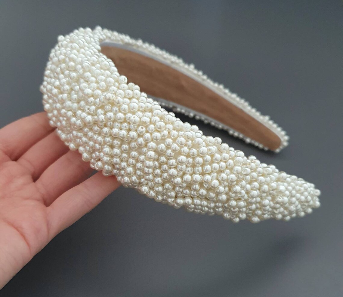 bridal pearl headpiece