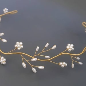 Brautkranz | Hochzeit Haarschmuck | Hochzeit Haarteil | Braut Kopfschmuck | Hochzeit Stirnband | Haarschmuck | Braut | Brautjungfer