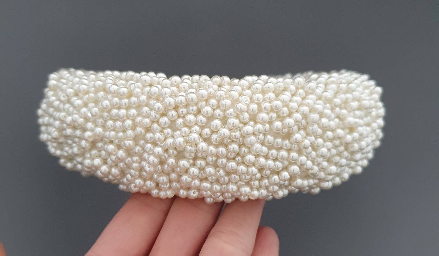 bridal pearl headpiece