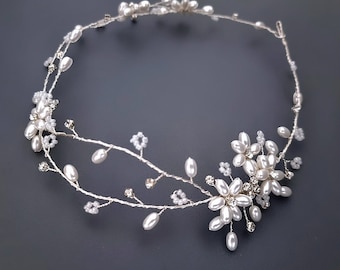 LAUREN | bridal hair piece | wedding hair accessories | wedding headband |  bridal headpiece | hair jewellery | bridal hair vine
