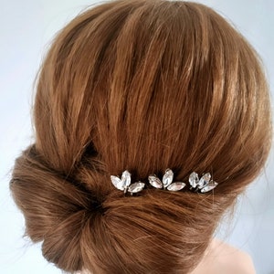 Wedding hair pins, crystal hair pins, bridal hair accessories, wedding hairpiece, crystal hair clips, bridesmaid hair pins, bride hair