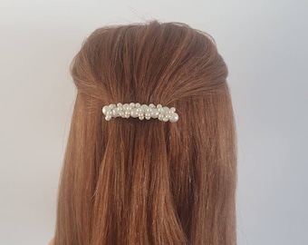 Perlen Haarclip Perlen Haarspange Clip Haarspangen Weihnachtsgeschenk Perle Haarschmuck Haarspange Haarspangen Strumpffüller