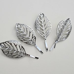 hair clip set gold leaf hair slides hair pins leaf hair accessories silver hair slides women&#39;s hair accessories bobby pins hair slide set