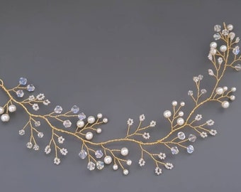 ANNA | bridal hair piece | wedding hair accessories | bridal hair vine | wedding hair piece | bridal hair jewellery | hair piece