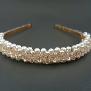 NAOMI | pearl headband | bridal hair piece | wedding headband | wedding hair piece | bridal hair accessories