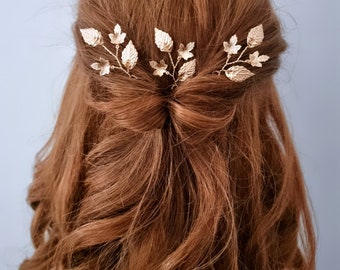 Hochzeit Haarnadeln Braut Haarschmuck gold Haarranke Brautjungfer Haarnadeln Blatt Haarnadeln Hochzeit Haarschmuck Ahornblatt Blattgold