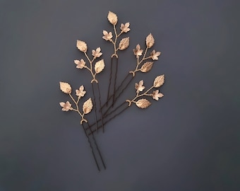 wedding hair pins bridal hair accessories gold hairvine bridesmaid hair pins leaf hair pins wedding hair accessories maple leaf