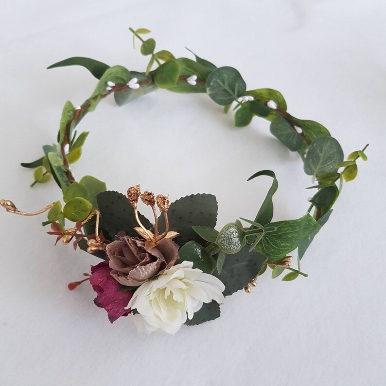 Pretty Flower Crown Bridal Hair Flowers Bridesmaid Flower Girl Hair Accessory Festival Hair Flowers Bridal Headpiece