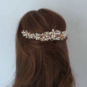 HAZEL | bridal hair piece | bridal hair accessories | wedding hair piece | bridal hair vine | wedding hair piece | bride | tiara