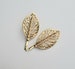 Gold leaf hair slides, silver, leaf hair pins, leaf hair clips, gold hair slides, women's hair accessories, stocking filler, gift, present, 