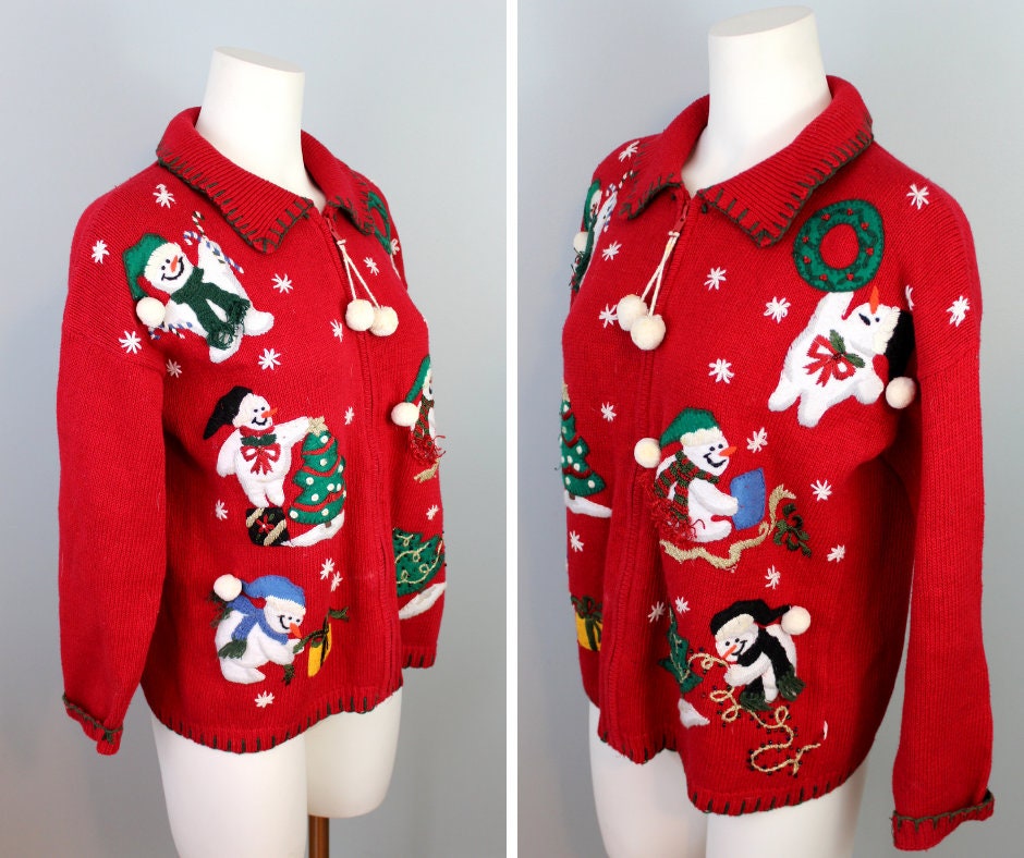 Vintage Christmas Sweater Women's Small 