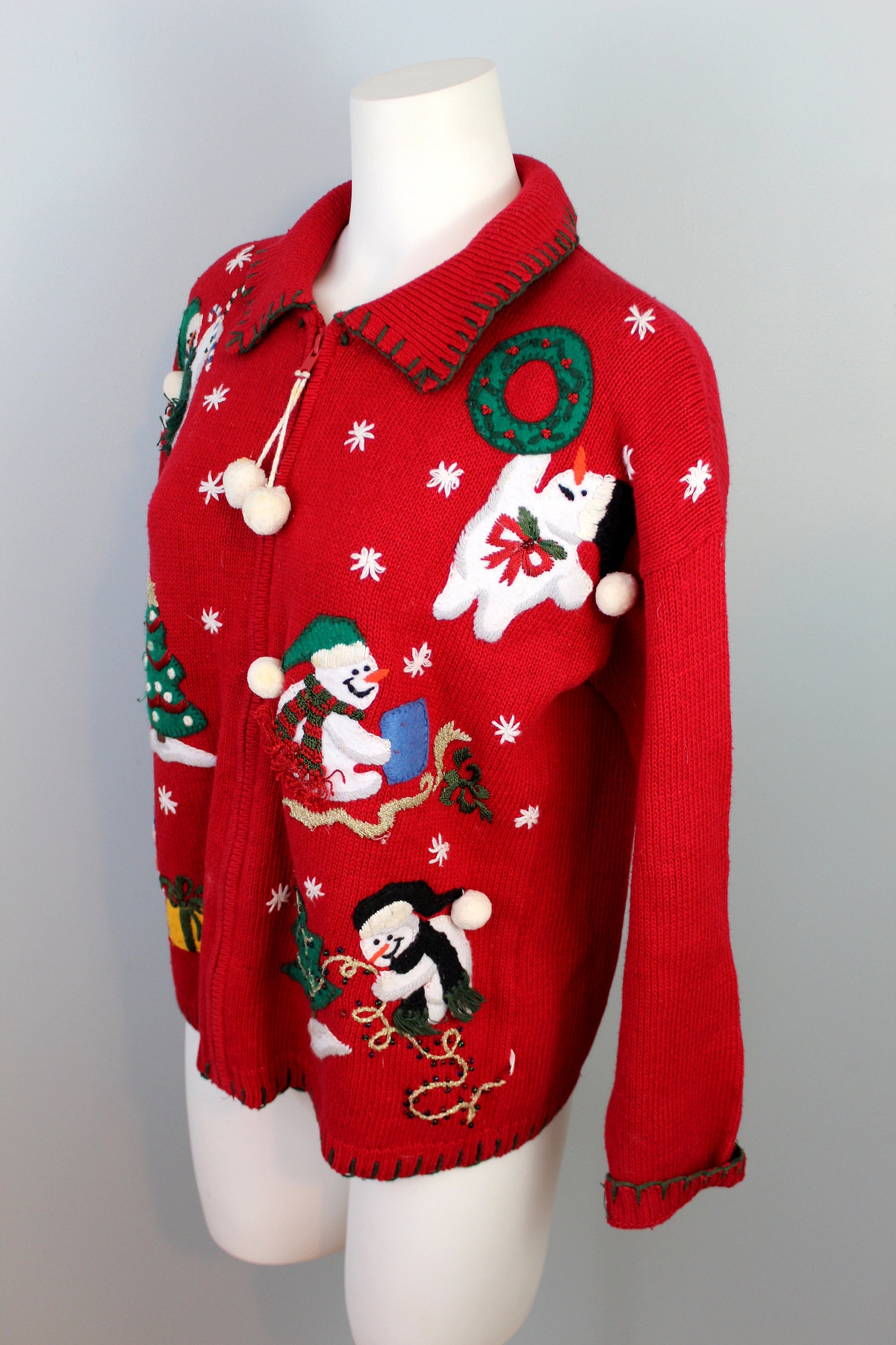 Vintage Christmas Sweater Women's Small Festive Holiday Etsy