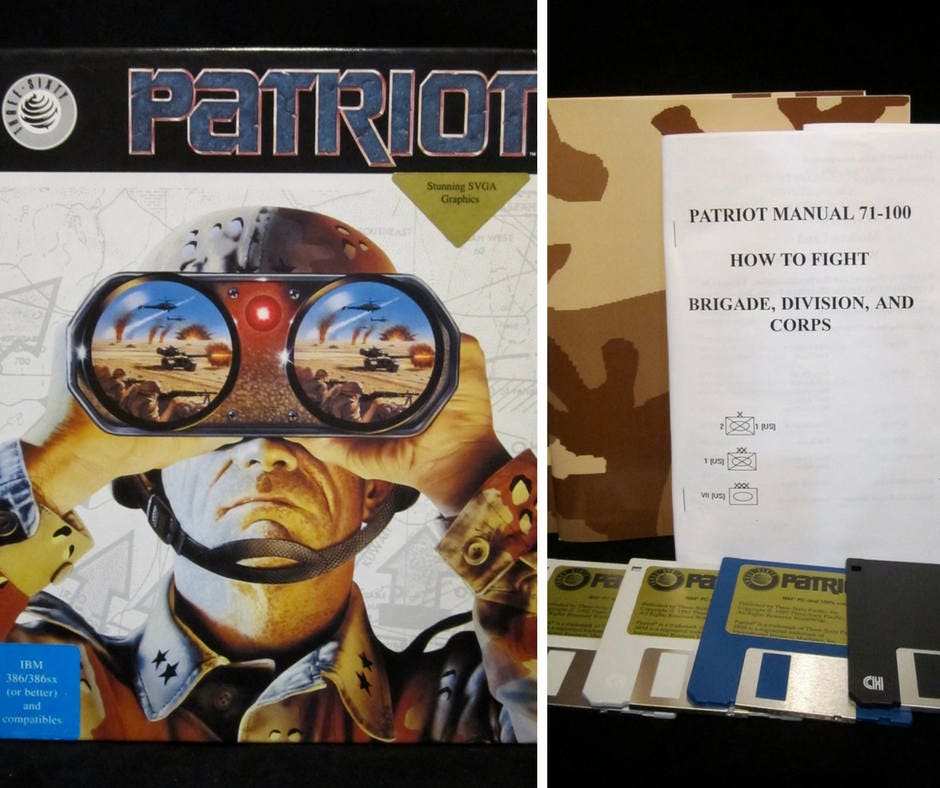 Vintage Computer Game 1992 Patriot IBM PC Game Complete Etsy