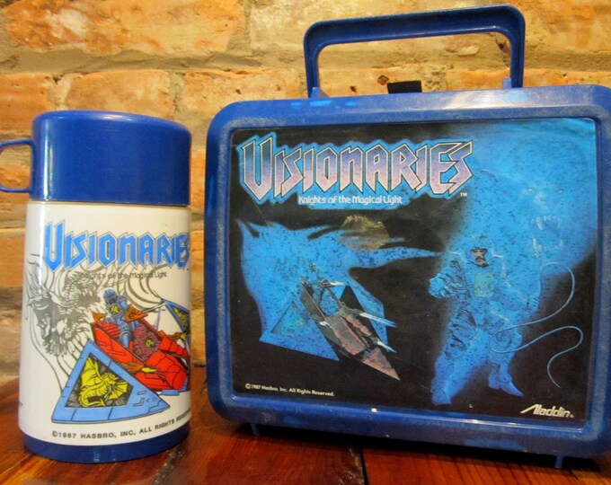 Vintage Lunch Box 80s Visionaries Lunch Box With Thermos 1987 Etsy