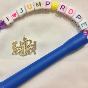 Handcarved Sterling Silver Jump Rope/Skipping Double Dutch Pairs Charm