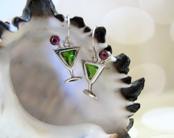 Appletini Sterling Silver Earrings