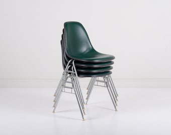 Vintage Herman Miller Eames DSS Padded Fiberglass Shell Chairs