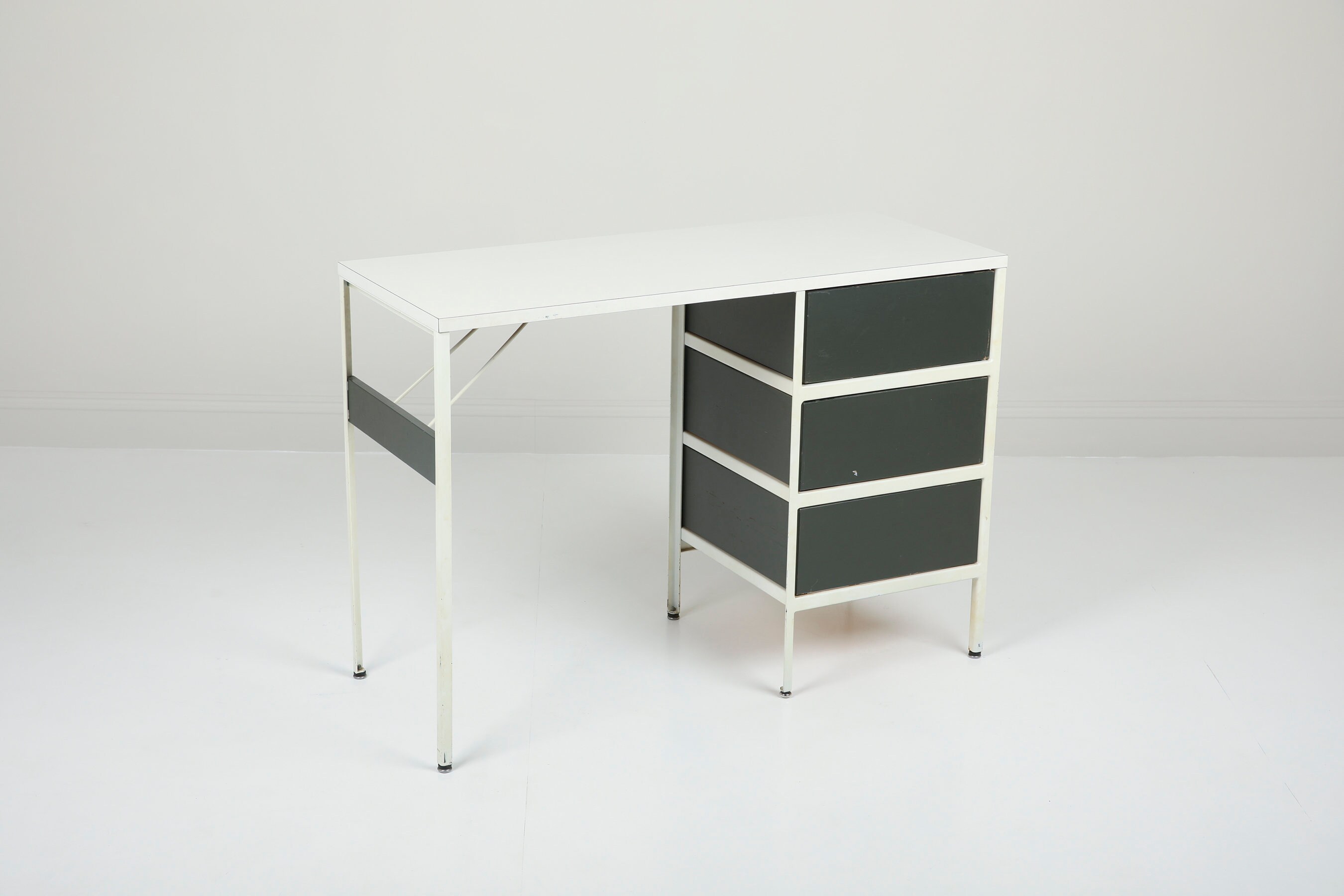 Nelson Herman Miller Steel Frame Desk