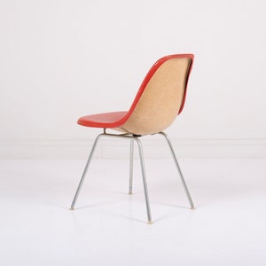 Early 1950&#39;s Herman Miller Eames DSX Fiberglass Padded Shell Chair