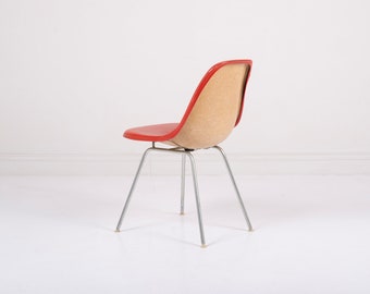 Early 1950's Herman Miller Eames DSX Fiberglass Padded Shell Chair