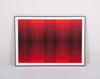 Original Silkscreen by Brian Halsey - Emanations, 1970's