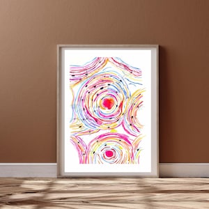 Bone Histology, Osteon, Histology Watercolor Art, Histology Tech Gift