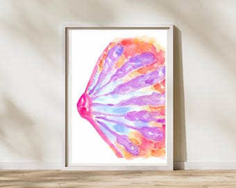 Arte anatómico de la lactancia materna: decoración para consultorios de lactancia y ginecología