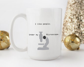 Mug Pathologie, Mug Pathologiste, Mug Laboratoire, Mug Lab Tech, Mug Biologie, Mug Biologiste, Mug Microscope, Cadeau Tech rigolo,