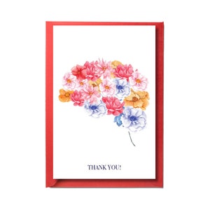 Neurologie Karte - Psychiatrie Karte - Medizinische Dankeschön-Karte - Neurologe Geschenk - Psychiater Geschenk - Psychologe Geschenk