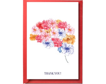 Neurology Card - Psychiatry Card - Medical Thank You Card - Neurologist Gift - Psychiatrist Gift - Psychology Card - Psychologist Gift