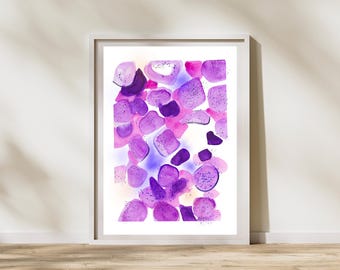 ALL, Hematology Hematopathology Pathology Watercolor Art, Oncology Print, Acute Leukemia