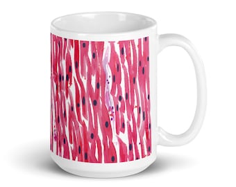 Mug de muscle cardiaque, Mug d’histologie, Mug de pathologie, Mug de cardiologue, Cadeau de pathologiste, Mug de citopathologie, Mug de laboratoire, Mug de science, Sciart