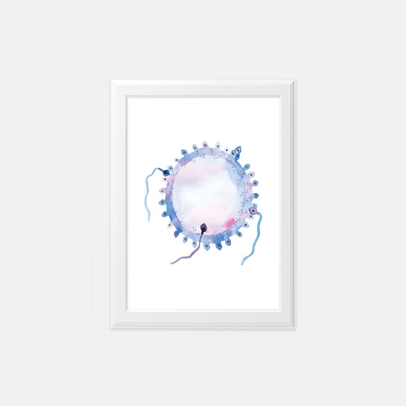 Fertility Art Print Fertility Clinic Wall Art Obgyn Clinic Etsy