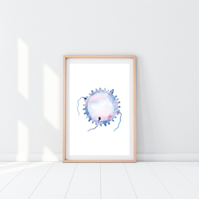Fertility Art Print Fertility Clinic Wall Art Obgyn Clinic Etsy