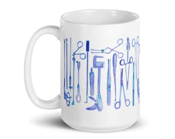 Becher für Chirurgen, Chirurgen, Becher für Chirurgen, Scrub Tech Becher, OP Krankenschwester Geschenk, Chirurg Geschenk, Chirurg Geschenk