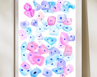 Pap Smear, OBGYN Art, Gynecology Art, Pathology Art, Gynecologist Gift, Cervical Cancer Awareness, Cytology Art, Gynecology Office Artwork