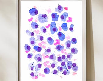 Multiples Myelom, Pathologie Kunst, Labor Kunst, Onkologie Kunst, Hämatologie Kunst, Lab Tech Art, Pathologie Kunst, Pathologie Geschenk, Onkologie