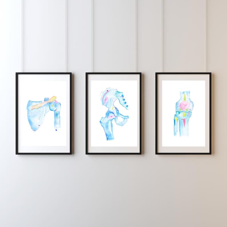 Physical Therapy Art, Physiotherapy Art, Chiropractic Wall Art, Physical Therapy Gifts, Chiropractic Gift, Chiropractor Art, Medical Artwork image 5