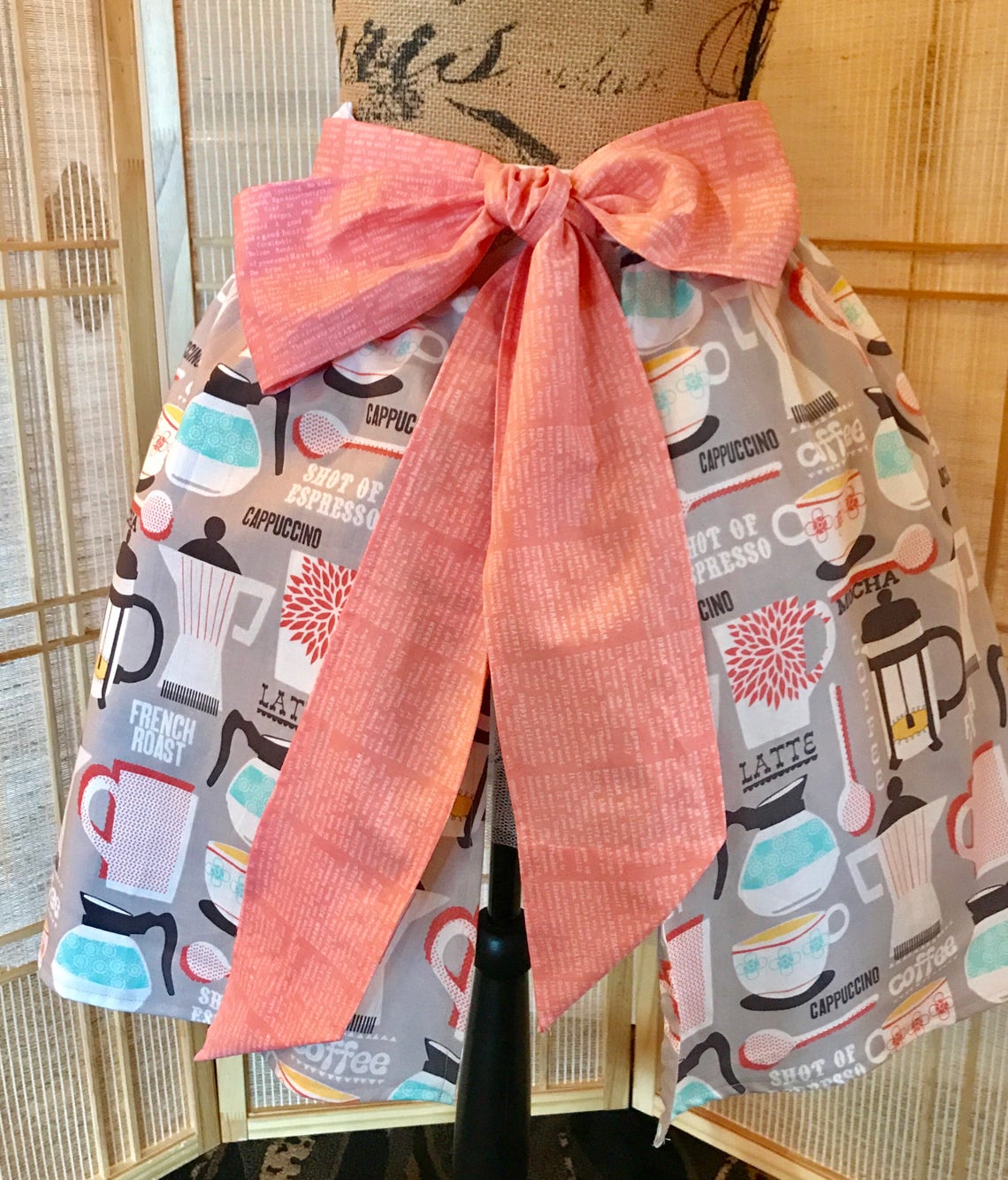 Half Apron Plus Size Apron Coffee Apron Ladies Apron Etsy