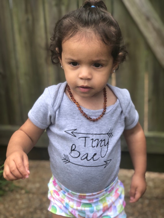 Tiny Bae Cute Baby Onesie Baby Onesie Funny Onesie Funny Etsy