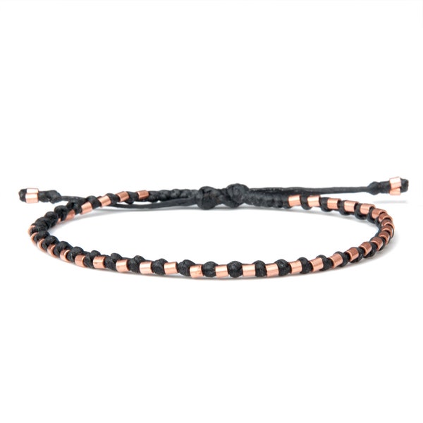 Bracelet en cuivre massif / Bracelet personnalisé pour femme homme / Bijoux artisanaux / Bracelet en corde Le guérisseur