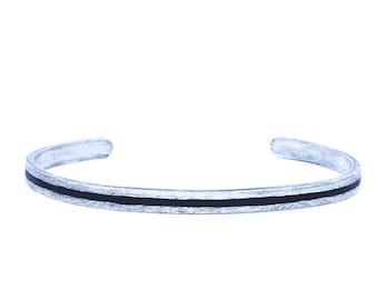 Silver Cuff Bracelet For Men. Balance