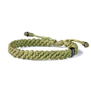 Chunky waxed cord rope bracelet, Minimalistic Hylander