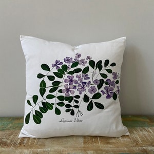 Lignum vitae cotton canvas cushion cover