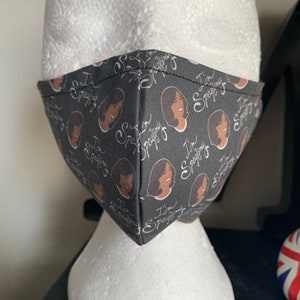 Washable Reversible Cotton Unisex Face Mask Vice President Kamala Harris with lining adjustable elastic ear pieces (nose wire optional)