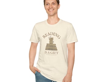 Reading is a Geschenk Inspirational Unisex Softstyle T-Shirt