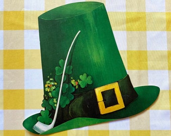 Hallmark St. Patrick's Day hat cutout 10"