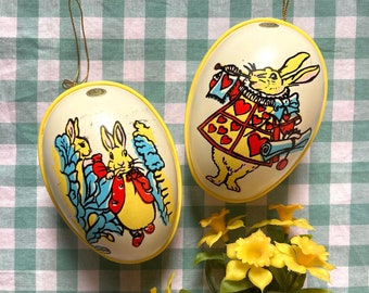 Shackman, NY plastic Easter egg ornaments